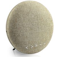 KIdsdream Sardine 12W Portable Stereo Home Bluetooth Speaker with FM Radio, Built-in Mic, 3.5 mm Audio Jack, 15m Bluetooth Range, Support TF/Micro SD Card(Brown)