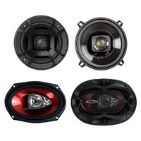 Polk Audio 5.25" 300W Car/Marine ATV Speakers, Pair + 6x9 400W Speakers, Pair