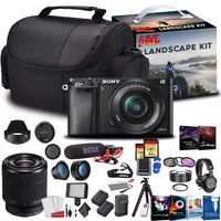 Sony Alpha a6400 Mirrorless Digital Camera with 16-50mm Lens Kit with Sony FE 28-70mm f/3.5-5.6 OSS Lens and More