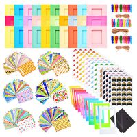 Sunmns Accessories Bundle Set for Fujifilm Instax Mini 9/8/ 90/70 Instant Film Camera, Include Film Border Sticker, Frames, Photo Corner Stickers, Hang Frames