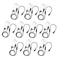 10 Pack BOMMEOW BCT22-H5 2-Wire Clear Coil for Hytera HYT PD700 PD790Ex PT580 PT580H