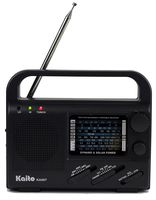 Kaito KA007, 4 Way Powered Portable Emergency Radio, Dynamo, Solar Power,Built in Battery and Regular Battery Power with AM/FM Shortwave, Flashlight
