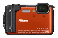 Nikon W300 Waterproof Underwater Digital Camera with TFT LCD, 3in, Orange (Renewed)