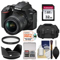 Nikon D3500 Digital SLR Camera & 18-55mm VR DX AF-P Lens with 32GB Card + Case + Kit