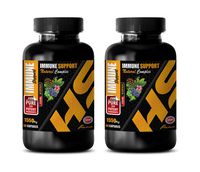 antioxidant Complex Supplement - Immune Support Formula - Natural Herbs and Vitamins - Extreme ANTIOXIDANTS - Grape Seed Supplement - 2 Bottle (120 Capsules)