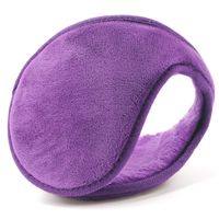 HIG Ear Warmers for Men & Women Classic Fleece Unisex Winter Warm Earmuffs (Purple)