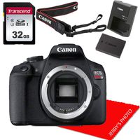Canon EOS Rebel T7 DSLR Camera Body (No Lens) + 32GB Memory Bundle