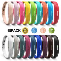 JOMOQ Replacement Bands Compatible for Fitbit Flex 2, Adjustable Breathable Sport Wristbands Silicone Accessories Women Men