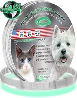 еZOOlife Glow ECO Pest Control Collar: Hypoallergenic Waterproof Protection Long Lasting Flea and Tick Prevention Fully Adjustable one Size fits All!