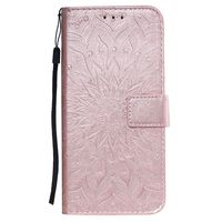 NEXCURIO Wallet Case for Huawei Mate 30 with Card Holder Side Pocket Kickstand, Shockproof Leather Flip Cover Case for Huawei Mate30 - NEKTU020536 Rose Gold
