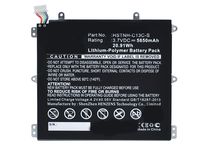 Synergy Digital Battery Compatible with HP Slate 8 Pro Tablet Battery (Li-Pol, 3.7V, 5650 mAh) - Repl. HP BY02 Battery