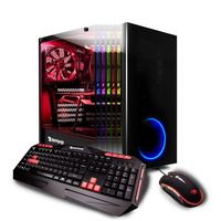 iBUYPOWER Elite Desktop Gaming PC AMD Ryzen 7 1800X, AMD Radeon RX 580 4GB, 8GB DDR4 RAM, 1TB HDD, Win 10 Home, WiFi, View21  028a