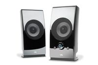 Cyber Acoustics Surround Powered Speaker System Bookshelf Home Speaker, Set of 2, Black (CA-2027)