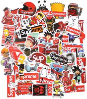 Fashion Supreme and Brand Stickers(100pcs),Decals for Cars Skateboard Motorcycle Bicycle Skateboard Graffiti Patches Stickers for Adults