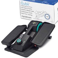 Cubii Jr: Desk Elliptical with Built in Display Monitor, Easy Assembly, Quiet & Compact, Adjustable Resistance (Turquoise)