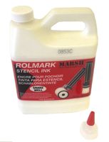 MARSH Rolmark Stencil Ink, 1 qt Can, White