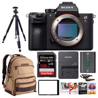 Sony Alpha a7RIII Mirrorless Camera w/Vanguard Backpack & 128GB SD Card Bundle