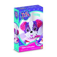 The Orb Factory Plushcraft Puppy Love Pillow - Fabric by Numbers Kit