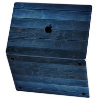 Mertak Vinyl Skin for Apple MacBook Air 13 inch Mac Pro 16 15 Retina 12 11 2019 2018 2017 2016 Texture Stylish Blue Painted Wood Design Laptop Sticker Planks Trackpad Cover Print Top Wrap Decal