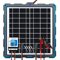 SUNAPEX-Upgraded-20W-Solar-Panel-Battery-Charger-Maintainer, External Smart 3-Stages PWM Charge Controller, 12V Solar Trickle Charging Kit for Car, Marine, Motorcycle, RV, etc