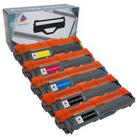 MyTripleBest Set of 5 Compatible Laser Toner Cartridges for Brother TN-221BK TN-225C TN-225M TN-225Y High Yield Laser Toner Cartridges