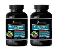 Kidney Liver Support - Liver Support Complex 1200 MG - Extra Strength Formula - Milk Thistle Plus - 2 Bottles 200 Capsules