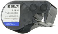 Brady M-122-461 Polyester B-461 Black on White/Clear Label Maker Cartridge, 1-1/8" Width x 1/2" Height, For BMP51/BMP53 Printers