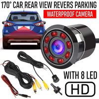 170° CMOS Car Rear View Backup Camera Reverse 8 LED Night Vision Waterproof