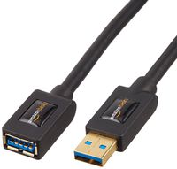 AmazonBasics USB 3.0 Extension Cable - A-Male to A-Female Extender Cord - 3 .3 Feet (2 Pack) (Renewed)