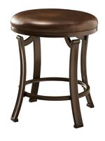 Hillsdale Furniture Hastings Backless Vanity Stool, Antique Brown