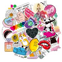 Stickers for Water Bottles Hydro Flask Laptop Car Decoration 50 Pcs Pack Luggage Skateboard Motorcycle Bicycle Decal Aesthetic Vinyl Stickers for Teens Girls