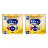 Enfamil NeuroPro Infant Formula - Brain Building Nutrition Inspired by Breast Milk - Reusable Powder Tub, 20.7 oz (Pack of 2)