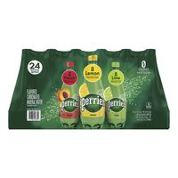 Perrier Carbonated Mineral Water, Assorted Flavors, 16.9 fl. oz. Plastic Bottles (24 Pack)