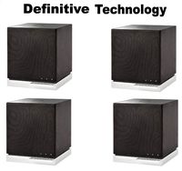 Definitive Technology (2 Pairs) W7 Wireless Speaker (Black) Bundle