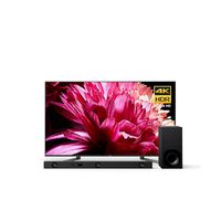 Sony X950G 55 Inch TV: 4K Ultra HD Smart LED TV with HDR - Z9F 3.1ch Dolby Atmos Sound Bar and HT-Z9F Wireless Subwoofer - 2019 Model