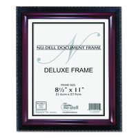 Nu-Dell 8.5 x 11 Inches  Executive Frame, Black/Mahogany