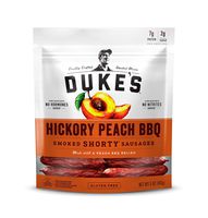 Duke's Hickory Peach BBQ Pork Sausages, 5 Ounce