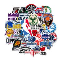Sweetures NBA Team Stickers Creative DIY Stickers Funny Decorative Cartoon for Cartoon PC Luggage Computer Notebook Phone Home Wall Garden Window Snowboard (31pcs)