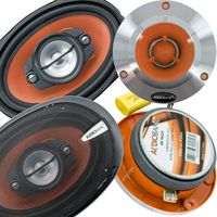 Pair of Audiobank 6x9 1000 Watt 4-Way Car Speakers + Pair of 3.75" Super Bullet Tweeters