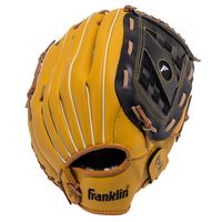 Franklin Sports Baseball and Softball Glove - Field Master - Baseball and Softball Mitt - Adult and Youth Glove - Right Hand Throw - 14", Tan