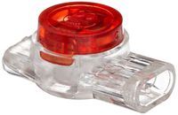 Morris Products 10754 Insulation Displacement Connector, 3 Port, Red, 19-26 Wire Range (Pack of 25)