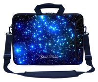 Meffort Inc Custom/Personalized Laptop Bag with Side Pocket & Shoulder Strap for Notebook Ultrabook Chromebook, Customized Your Name (10 Inch, Galaxy Stars)