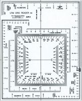 Westcott UTM Map Grid Reader/Plotter, 5" by 6", Transparent (GR-2)