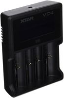 XTAR VC4 Li-ion/Ni-MH Battery Charger Premium USB LCD Display Compatible with 10440/14500/14650/16340/17670/18350/18500/18650/22650/26650/32650/AAAA/AAA/C/D