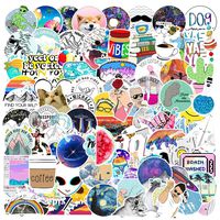 Cute Stickers(100Pcs),Laptop and Water Bottle Decal Aesthetic Sticker Pack for Teens, Girls, Women Vinyl Stickers Waterproof