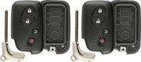KeylessOption Keyless Entry Remote Fob Car Smart Key Shell Case Cover Button Replacement