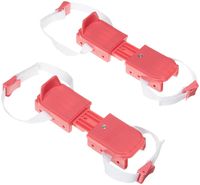 American Athletic Shoe Adjustable Double Runner Ice Skates, Pink, 6-13 Youth
