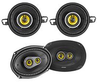 (2) KICKER 46CSC6934 6x9 450w Car Audio Speakers+(2) 46CSC354 3.5" 90w Speakers