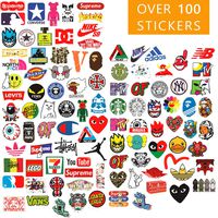 Supreme Vsco Stickers Pack | 101 Stickers Pack | Laptop Vinyl Teens Stickers for waterbottles, Hydro Flasks, Skateboard, Cars, Motorcycles, Computers, iPhones