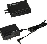C2G 26631 10/100Base-TX to MM 100Base-FX ST Media Converter, TAA Compliant, Black